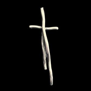 Silpada N1483 Great Impressions Sterling silver Twig Stick Cross Pendant
